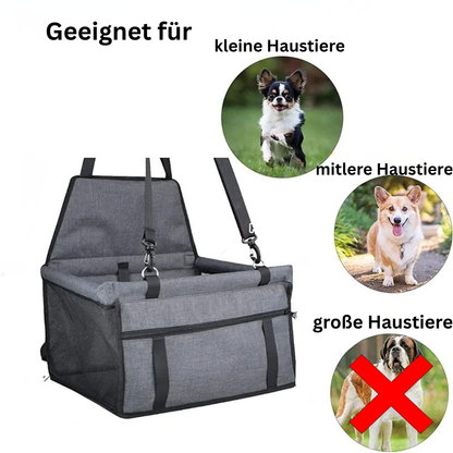 Premium Hunde Autositz inkl. Sicherheitsgurt